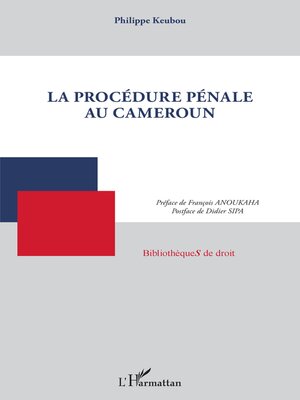 cover image of La procédure pénale au Cameroun